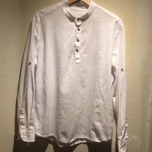 Men’s white 100% cotton shirt